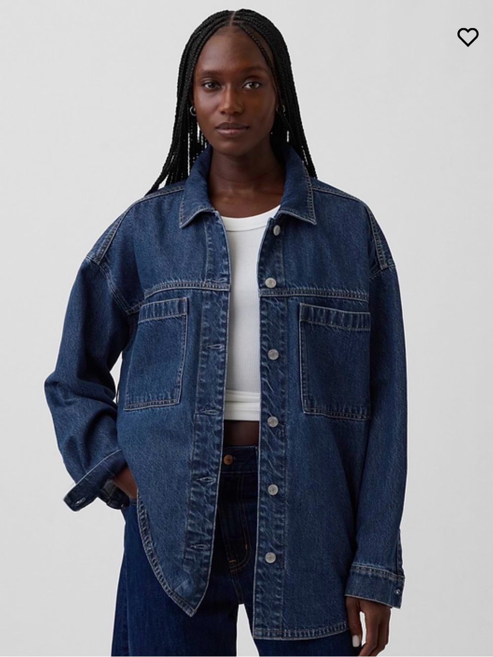 GAP Denim Oversized Shirt Jacket